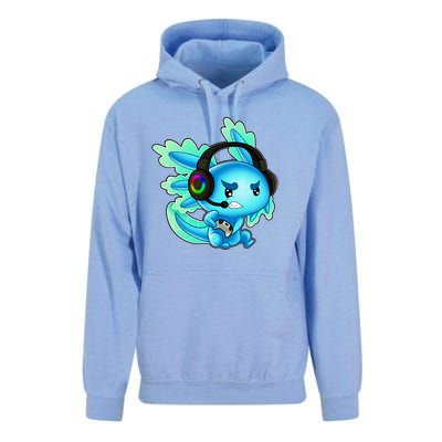 Gaming Axolotl Ambystoma Mexicanum Mexican Walking Fish Unisex Surf Hoodie