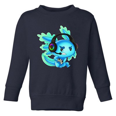 Gaming Axolotl Ambystoma Mexicanum Mexican Walking Fish  Toddler Sweatshirt