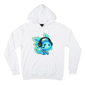 Gaming Axolotl Ambystoma Mexicanum Mexican Walking Fish  Hoodie