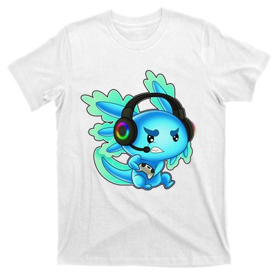 Gaming Axolotl Ambystoma Mexicanum Mexican Walking Fish  T-Shirt