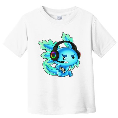 Gaming Axolotl Ambystoma Mexicanum Mexican Walking Fish  Toddler T-Shirt