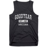 Goodyear Arizona Az Vintage Established Sports Tank Top