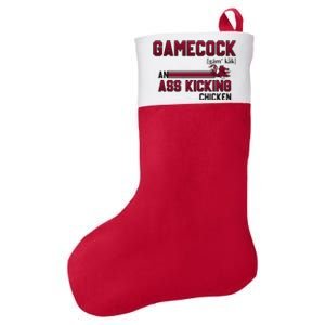 Gamecock An Ass Kicking Chicken Funny Saying Gift Felt Holiday Christmas Stocking