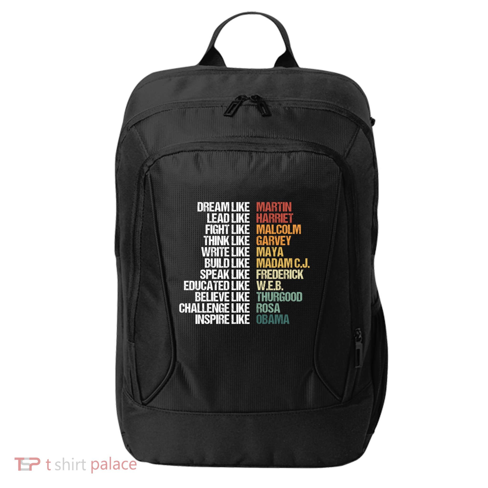 Greatest African American Leaders Black History Month Attire Gift City Backpack