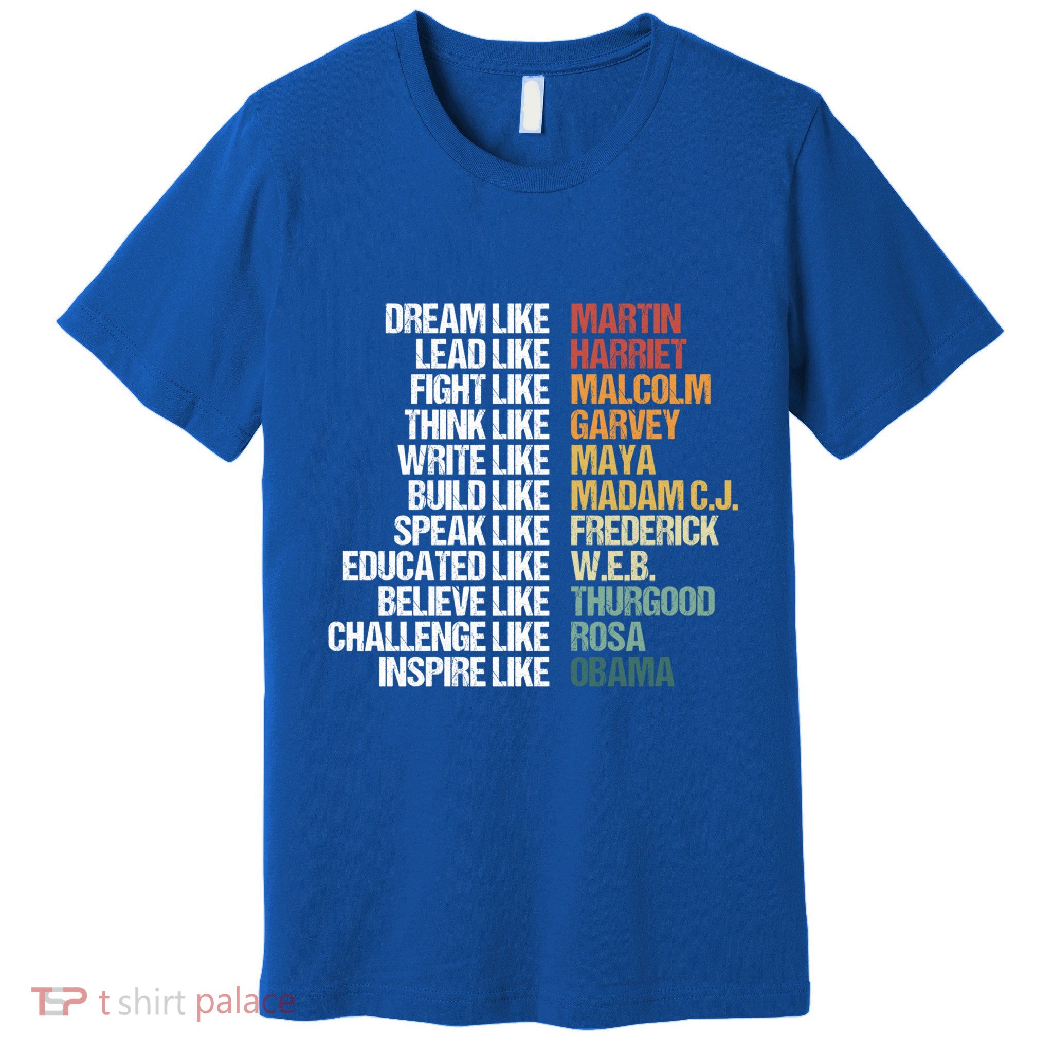Greatest African American Leaders Black History Month Attire Gift Premium T-Shirt