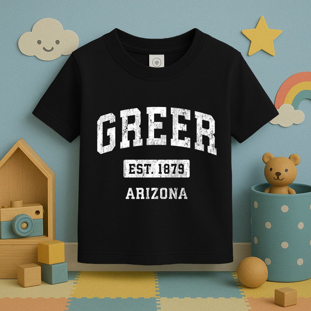 Greer Arizona Az Vintage Sports Established Toddler T-Shirt