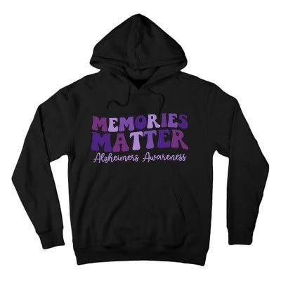 Groovy AlzheimerS Awareness Pride Tall Hoodie