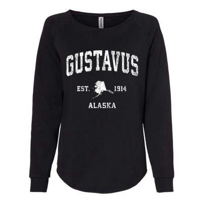 Gustavus Alaska Ak Vintage Athletic Womens California Wash Sweatshirt