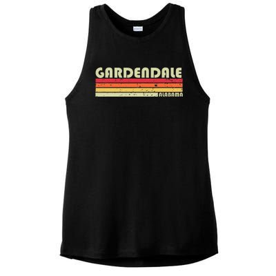 Gardendale Al Alabama Funny City Home Roots Gift Retro 80s Ladies PosiCharge Tri-Blend Wicking Tank