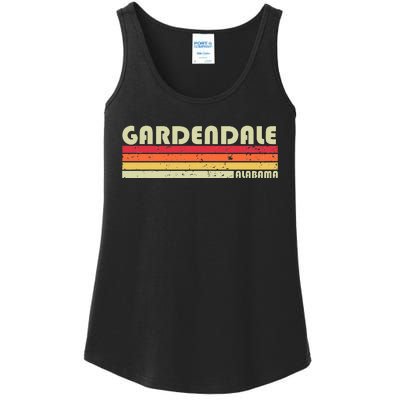 Gardendale Al Alabama Funny City Home Roots Gift Retro 80s Ladies Essential Tank