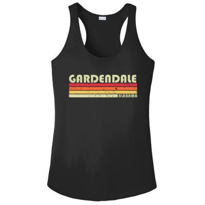 Gardendale Al Alabama Funny City Home Roots Gift Retro 80s Ladies PosiCharge Competitor Racerback Tank