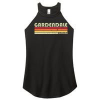 Gardendale Al Alabama Funny City Home Roots Gift Retro 80s Women's Perfect Tri Rocker Tank