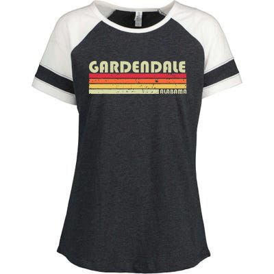 Gardendale Al Alabama Funny City Home Roots Gift Retro 80s Enza Ladies Jersey Colorblock Tee