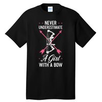 Girl Archer Archery Bowwomen Bow Bowhunter Toxophilite Arrow Tall T-Shirt