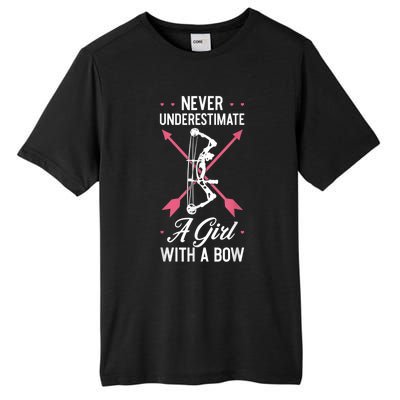 Girl Archer Archery Bowwomen Bow Bowhunter Toxophilite Arrow Tall Fusion ChromaSoft Performance T-Shirt