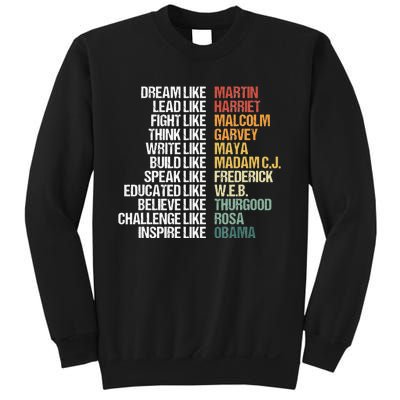 Greatest African American Leaders Black History Month Attire Sweatshirt