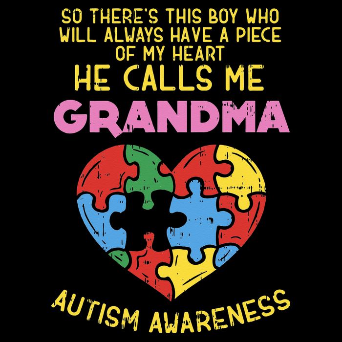 Grandma Autism Awareness Austistic  Piece My Heart Cooling Performance Crew T-Shirt