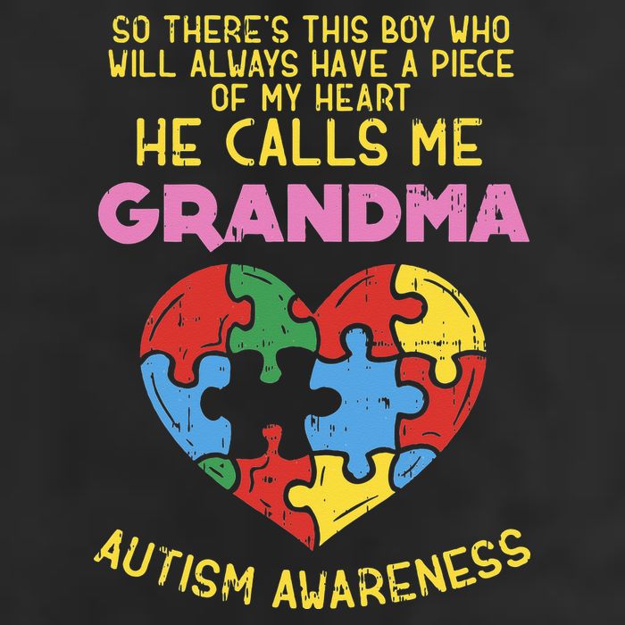 Grandma Autism Awareness Austistic  Piece My Heart Adult Drive Performance Visor