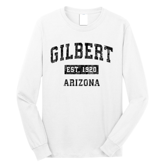 Gilbert Arizona Az Vintage Established Sports Design Long Sleeve Shirt