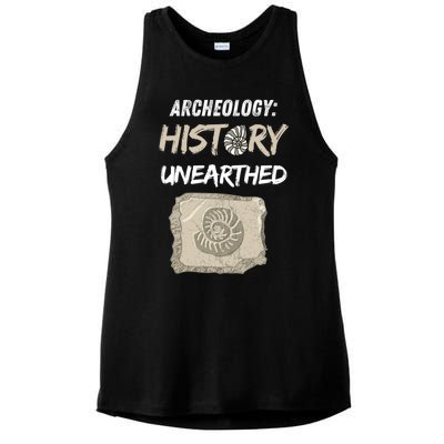 Gift Archeology Archeologists Archeologist Student Ladies PosiCharge Tri-Blend Wicking Tank