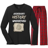 Gift Archeology Archeologists Archeologist Student Women's Long Sleeve Flannel Pajama Set 