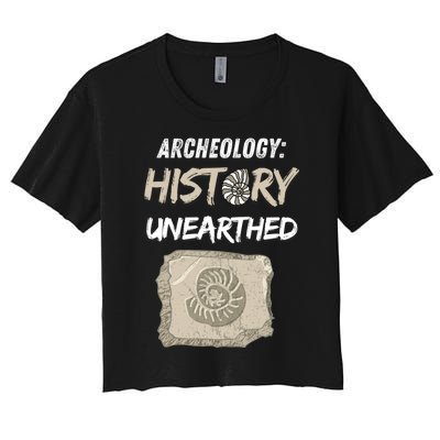 Gift Archeology Archeologists Archeologist Student Women's Crop Top Tee