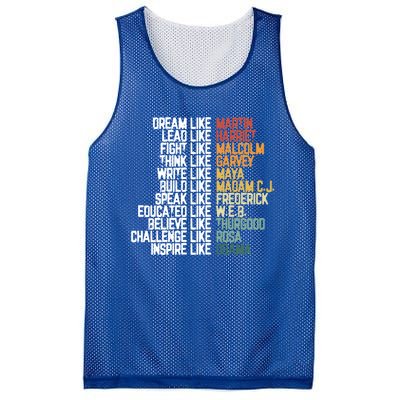 Greatest African American Leaders Black History Month Attire Funny Gift Mesh Reversible Basketball Jersey Tank