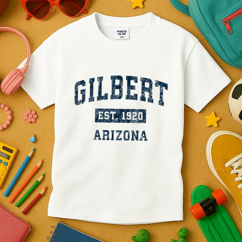 Gilbert Arizona Az Vintage Sports Kids T-Shirt