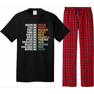 Greatest African American Leaders Black History Month Attire Cool Gift Pajama Set