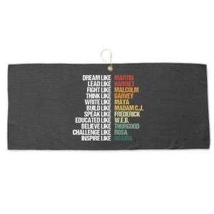 Greatest African American Leaders Black History Month Attire Cool Gift Large Microfiber Waffle Golf Towel