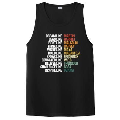 Greatest African American Leaders Black History Month Attire Cool Gift PosiCharge Competitor Tank