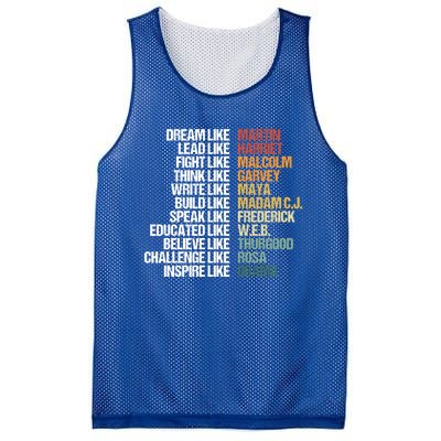 Greatest African American Leaders Black History Month Attire Cool Gift Mesh Reversible Basketball Jersey Tank