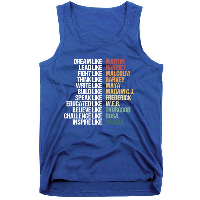 Greatest African American Leaders Black History Month Attire Cool Gift Tank Top