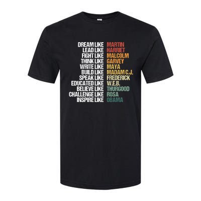 Greatest African American Leaders Black History Month Attire Cool Gift Softstyle CVC T-Shirt