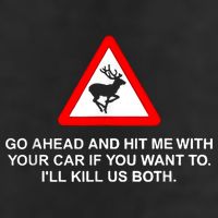 Go Ahead And Hit Me With Your Car If You Want To I’Ll Kill Us Both Golf Towel