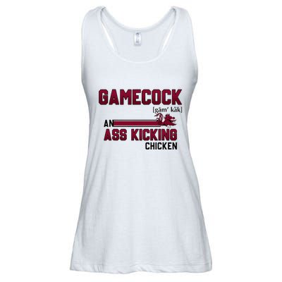 Gamecock An Ass Kicking Chicken Funny Saying Ladies Essential Flowy Tank