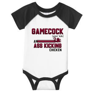 Gamecock An Ass Kicking Chicken Funny Saying Infant Baby Jersey Bodysuit