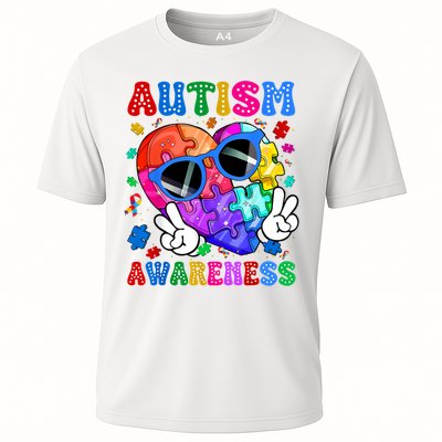 Groovy Autism Awareness  Autistic Autism Performance Shirt