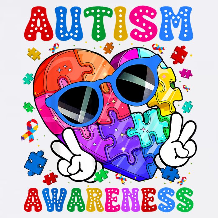 Groovy Autism Awareness  Autistic Autism Sustainable Bucket Hat