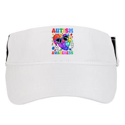 Groovy Autism Awareness  Autistic Autism Adult Drive Performance Visor