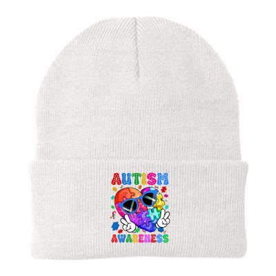 Groovy Autism Awareness  Autistic Autism Beanie