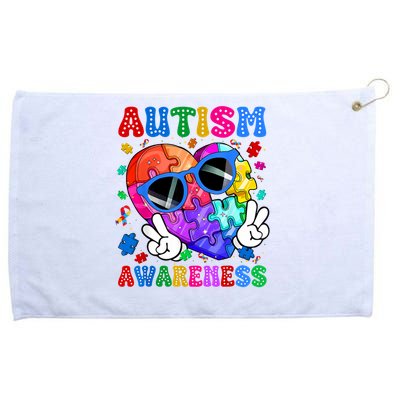 Groovy Autism Awareness  Autistic Autism Grommeted Golf Towel