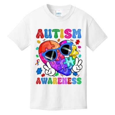 Groovy Autism Awareness  Autistic Autism Kids T-Shirt
