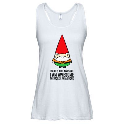 Gnomes Are Awesome. IM Awesome Therefore IM A Gnome Ladies Essential Flowy Tank