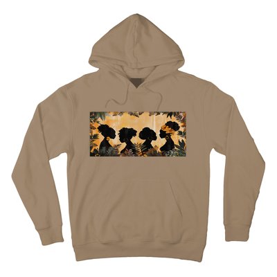 Gorgeous African American Women Strong Queen Melanin Lady Hoodie