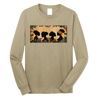 Gorgeous African American Women Strong Queen Melanin Lady Long Sleeve Shirt