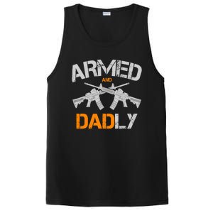 Guns Armed And Dadly Funny Deadly Father PosiCharge Competitor Tank