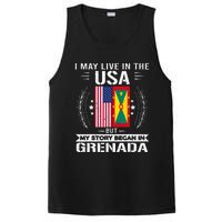 Grenada American And Grenada Flags Proud Grenada PosiCharge Competitor Tank