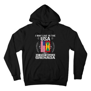 Grenada American And Grenada Flags Proud Grenada Hoodie