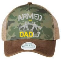 Guns Armed And Dadly Funny Deadly Father Legacy Tie Dye Trucker Hat